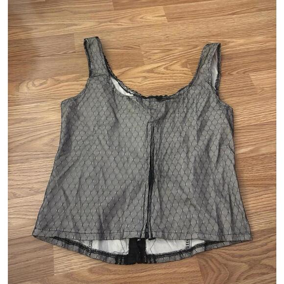 Y2K Charlotte Russe Corset Lace Tank Top Size Large - Picture 5 of 9